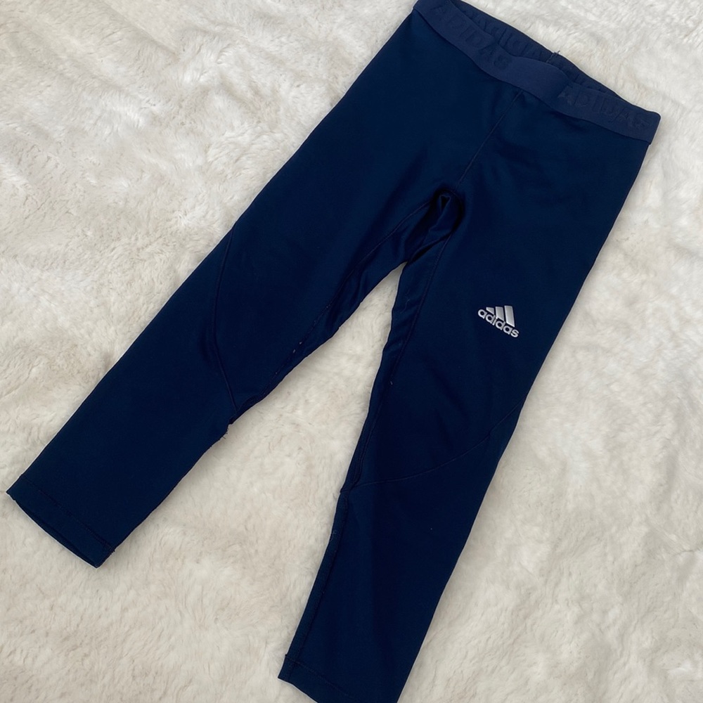 Blue ADIDAS CLIMACOOL Boys Tight Pants, Size 8 (S)